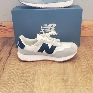 New Balance Kids' Sneakers in White and Light Gray